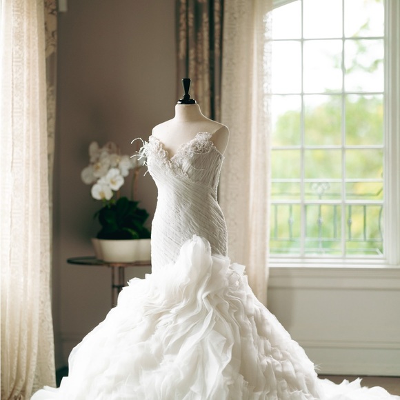 Couture Pistisgh Custom Wedding Dress – Ghana Design (Size 14) - Picture 2 of 4